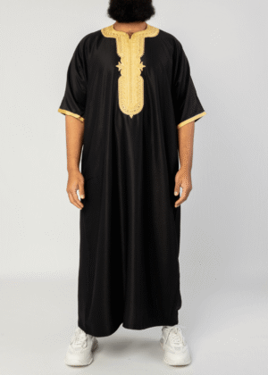 Marokkaanse Kandora 'Legacy' Zwart/Goud van Rafiq