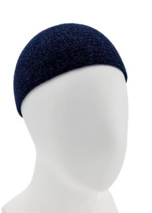 Gebedsmuts ‘Velvet Basic’ Marineblauw