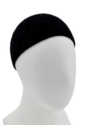 Gebedsmuts 'Velvet Subtle' Zwart